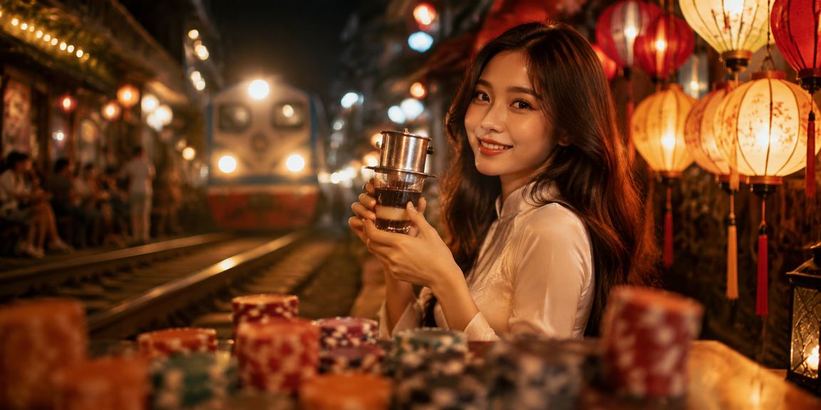 Người dùng Hà Nội đăng ký tài khoản f1686s tại quán cà phê